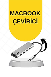 USB Type-C 8 Girişli Hub Dönüştürücü UUCZMACBOOKÇEVİRİCİ1
