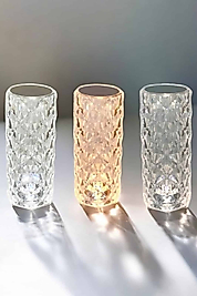 Gece Lambası Kristal Lamba Dokunmatik Şarjlı Hediyelik