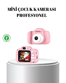 Pembe Mini 1080p HD Çocuk Kamera – 8MP, Video Kaydı,TF Kart Destekli