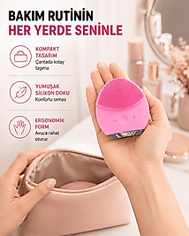 Şarjlı Su Geçirmez Yüz Temizleme ve Masaj Aleti – 3 Fonksiyonlu Yeni Nesil