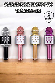 Şarjlı ve Uzun Pil Ömürlü Karaoke Mikrofon USB Bellek Destekli, Profesyonel Ses