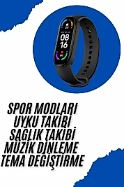 Akıllı Uyumlu Bileklik M6 Adımsayar Spor Modları Çağrı Görme Türkçe Menü