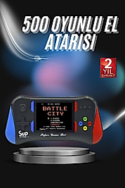 3.5 İnç 500'ü 1 Arada Klasik Oyun Konsolu Nostalji Oyunlu Atari