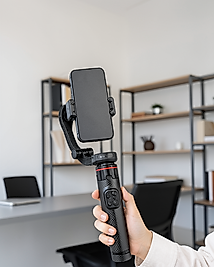 AI Gimbal Selfie Stick Yüz Takipli Katlanabilir Tripod UCZZPDC22GİMBEL-4