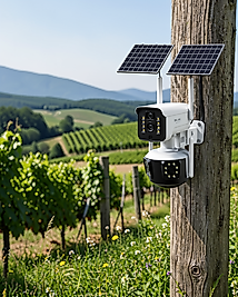 Güneş Enerjili 9MP Çift Lens 4G SIM Kartlı Solar Güvenlik Kamerası