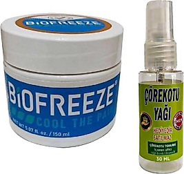 SÜPER BİOFREEZE BAKIM VE MASAJ KREMİ 150 ML 1 AD+ ÇÖREK OTU YAĞI İLE 30 ML