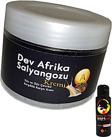 GİANT ANTİ-YAŞLANMA CİLT KREMİ KASUTRA:32 DEV AFRİKASALYANGOZU 100ML + L.KAMASUTRA RENK TON IÇİN KADIN VAJİNAKREMİ 60 ML