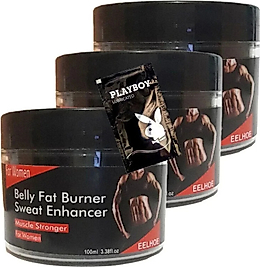 SÜPER BELLY FATBURNER SWEAT ENHANCER KADINLAR IÇİN KREM 3X100 ML + 1 ADET JEL İLE
