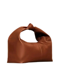 Şık Tasarım  Deri Kadın Kol Çantası-Kahverengi