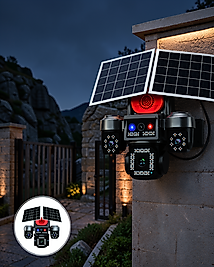 Akıllı Güvenlik Kamerası LED Aydınlatmalı Sirenlı UCZZAVMSK11-6