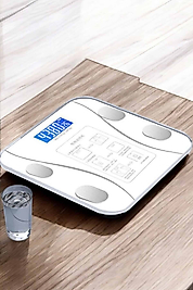 Akıllı Dijital Tartı Bluetooth Kilo Yağ Su Kitle Ölçer UCZTF1072TARTI3
