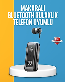 Dijital Ekranlı ve Hızlı Şarjlı Bluetooth 5.2 Makaralı Kulaklık