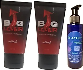 BİG LOVER BİGLOVER ERKEKLERE MAKSİMUM GÜÇ SERTLEŞTİREN KATILAŞTIRICI JEL 2 ADET+ PLAYBOY NATURAL LUBRİCANT 1 ADET