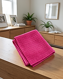 Mikrofiber Temizlik Bezi 40x40 cm İz Bırakmayan UCZZKARELİBEZPEMBE-1