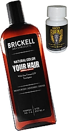 BRİCKELL ERKEKLERE SAÇSAKAL BEYAZLIKGİDERİCİ 237 ML ŞAMPUAN + HOTRHİNO PERFORMANS30 LU