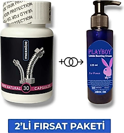 MAXİSİZE SERTLEŞTİRİCİLİ PERFORMANSI ARTTIRAN 30'LU + ETKİLİ LİBİDO ARTTIRICI KREM 125 ML