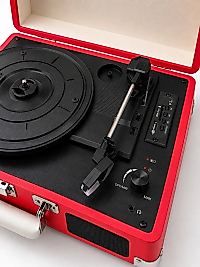 Bavul Tipi Plak Çalar 33 45 78 Devir Destekli Bluetooth Dahili Hoparlörlü Portatif Pikap