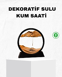 Dekoratif Kum Saati – Şık Masa Üstü Aksesuar, Dayanıklı Malzeme, Modern ve Klasik Tasarım