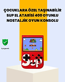 400 Oyunlu Taşınabilir Retro El Konsolu