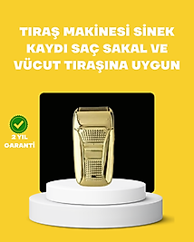 Profesyonel Kuru Kullanım Sakal Tıraş Makinesi Çift Başlıklı