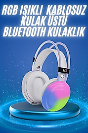 Kablosuz Kulak Üstü Bluetooth Kulaklık RGB Işıklı UUCZZZPG580KULAKLIKKKKKKK1-1