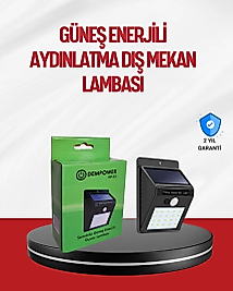 Kablo Gerektirmeyen Güneş Enerjili Dış Mekan Işık – Bahçe ve Koridor Aydınlatması