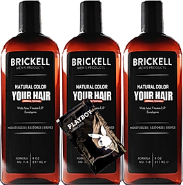 BRİCKELL ERKEKLERE ÖZEL ANTİ-WHİTE SAÇ SAKAL BAKIM ŞAMPUANI 237 ML X 3 ADET + YANINDA JEL