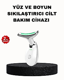 EMS Mikro Akım Yüz ve Boyun Sıkılaştırıcı Cihaz 7000 VPM Titreşim Isı Terapili
