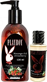 PLAYBOY AROMATERAPİ ÇİLEK MASSAGE OİL 120 ML ÇİLEK AROMALI MASSAGE VÜCUT MASAJ YAĞI 50 ML