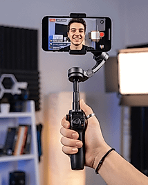 3 Eksen Telefon Gimbal Stabilizer Video Sabitleyici Vlog ve Çekim Aparatı