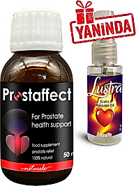 PROSTAFFECT 50 ML ŞURUP 1 ADET ERKEKLERİN ÖZEL DURUMLARINA IÇECEK FORMUNDA ÖZEL ŞURUB + LUSTRA MASAJ YAĞI