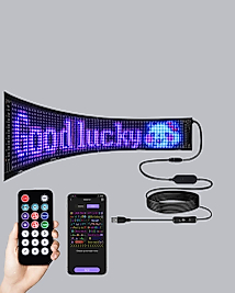 RGB LED Panel – Çok Renkli, Kumandalı, USB Bağlantılı Yazı ve GIF Gösterimli Akıllı Lamba