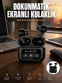 Yeni Nesil Pro Ekranlı Bluetooth Kulaklık 5.0 Bluetooth Yeni Nesil