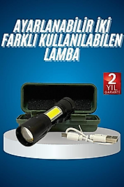 El Feneri USB Şarjlı Kompakt COB LED UUCZZZHS215LAMBAAAAA2