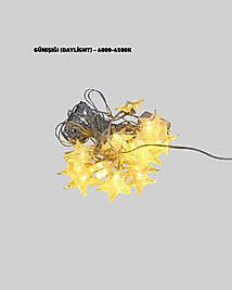 5 metre yıldız LED ışık sabit beyaz UCZZZ5MYILDIZLED-1