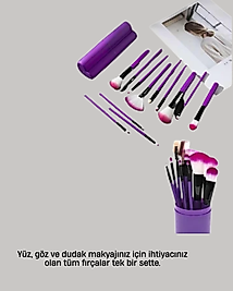12'lik Makyaj Fırça Seti UCZ12PFIRÇASETİ-9