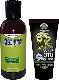 İBN-İ SİNA HERBAL ÇÖREK OTU YAĞI 150 ML + IBN-İ SİNA ÇÖREK OTU KREMİ 50 ML