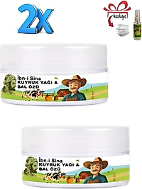 IBN-I SİNA VÜCUDUNUZA TESKİN EDİCİ KUYRUK YAĞI&BAL ÖZÜ BAKIM KREMİ 50 ML X 2 AD + ÇÖREK OTU YAĞ İLE