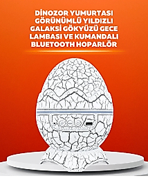 Dinozor Yumurtası Tasarımlı Projektörlü Gece Lambası