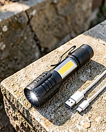 Mini LED Işık Şarjlı USB Acil Durum Feneri UCZHS41LAMBA1-1