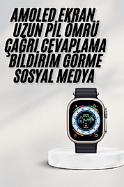 Akıllı Saat Android ve iOS Uyumlu Çağrı Cevaplama UCZZZS8ULTRASAATTT1-1