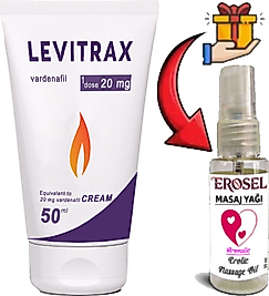 NATURALİA : LEVİTRAX CREAM ERKEKLERİN PERFORMANSLARINA ÖZEL 50 ML KREM + HEDİYE EROSEL EROTİKMASAJ YAĞI