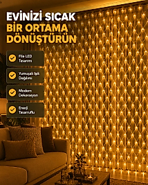 Ağ Şeklinde LED File Işık Dekoratif Ortam Aydınlatma Bahçe Balkon Süsü