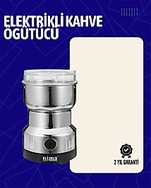 Elektrikli Sessiz Kahve Öğütücü | Çok Fonksiyonlu, 200W, AB Fişli, Kolay Temizlenir