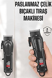 Tıraş Makinesi Dijital Göstergeli Paslanmaz Çelik Bıçaklı UUCZHK750TIRAŞM2