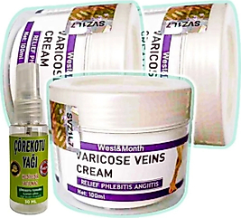 SÜPER WEST & MONTH VARCSE VNİS BAKIM KREMİ 100 ML X 3 ADET + ÇÖREK OTU YAĞI 30 ML