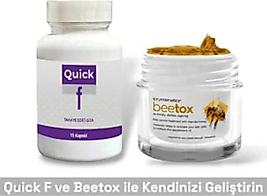 QUİCK F DESTEKLEYİCİ 15'Lİ + BEE TOX ARI ZEHRİ KREM