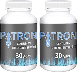 PATRON ERKEKLERE ÖZEL 2 ADET TRİBULUSTERRESTİSLİ MAÇALI VE PANAXGİNSENGLİ 30LU KAPSÜLLER