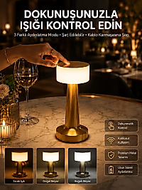 Dekoratif Masa Lambası Dokunmatik Renk Değiştirebilen Gece Lambası