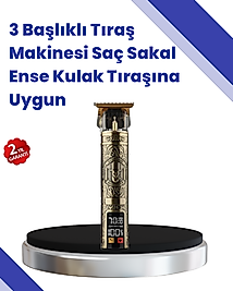 Kablosuz Saç Sakal Düzeltici – Çoklu Başlık ve Taraklı